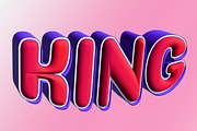 King Text Effect Design, a Layer Style Add-On by CreativeShaper (Thumbnail 3 of 3)