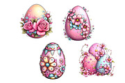Happy Easter Eggs Clipart, an Illustration by Dream Creation (Thumbnail 6 of 6)