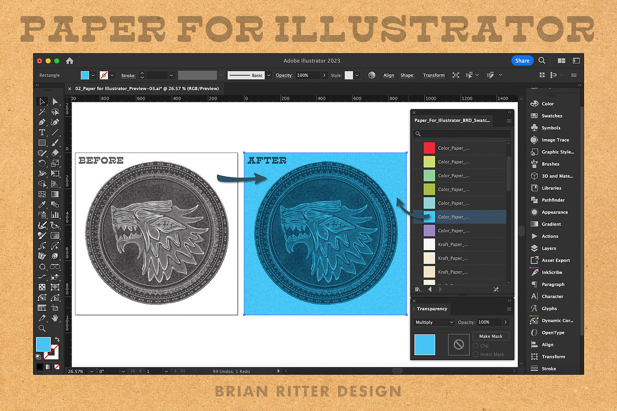 Paper for Illustrator, a Texture Graphic by Brian Ritter Design (Photo 4 of 9)
