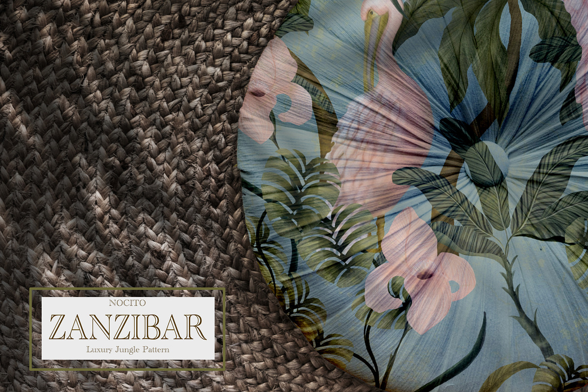 Zanzibar, Luxury Jungle Pattern., a Pattern Graphic by Nocito Design