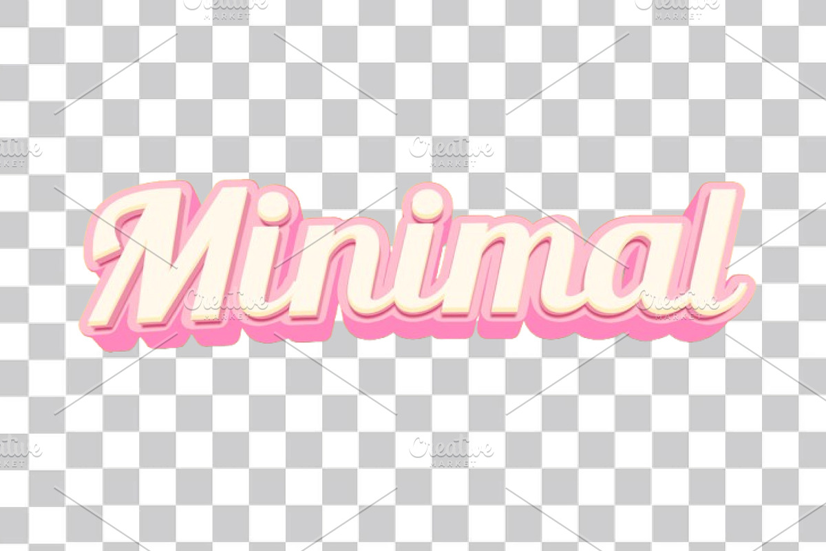 Minimal PSD 3D Editable Text Effect, a Layer Style Add-On by TrueVector (Photo 2 of 2)
