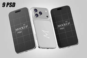 iPhone 17 Pro Max Mockup Set, an iPhone Mockup by pixelmock