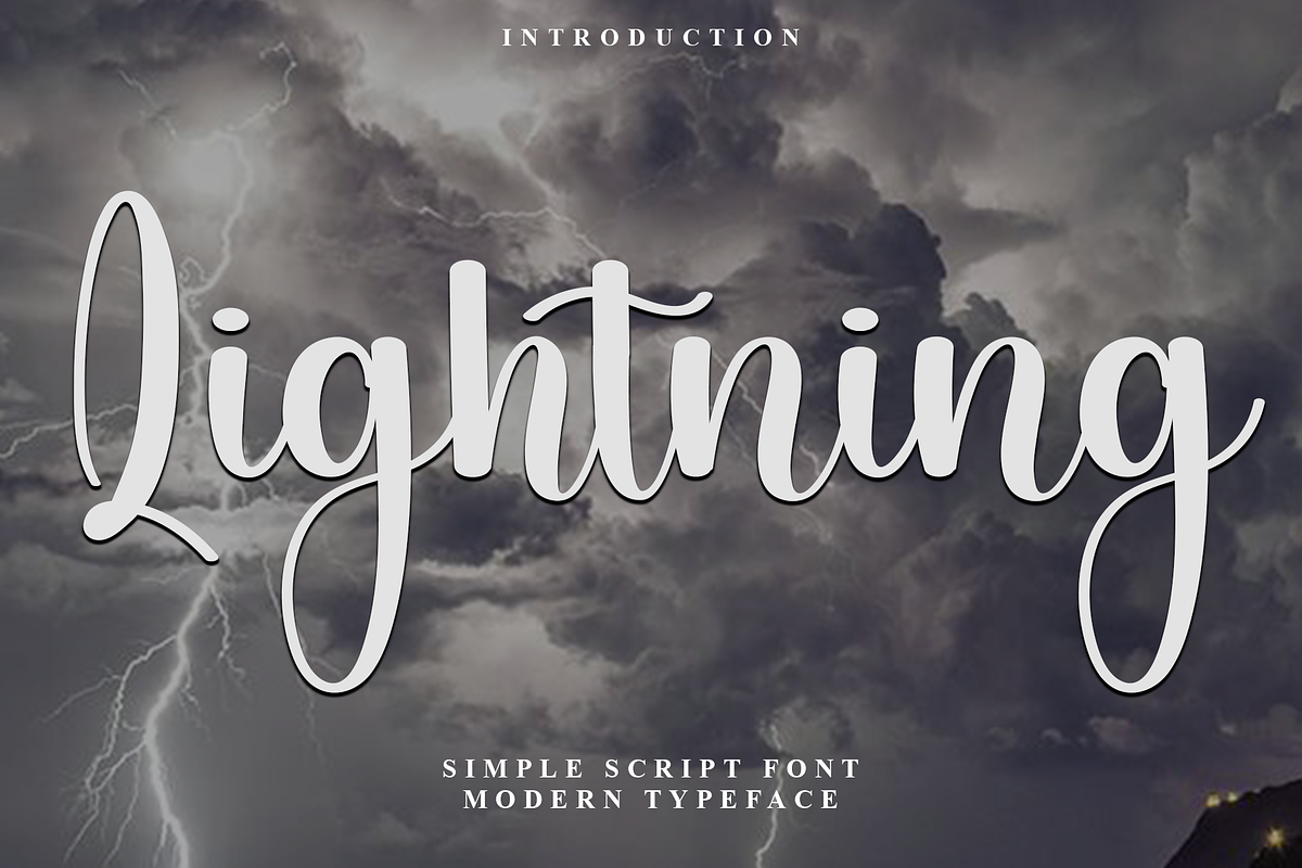 Lightning, a Handwritten Font by FreshTypeINK (Photo 1 of 7)