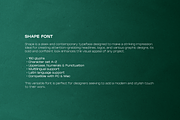 Shape Modern Display Sans Serif Font, a Sans Serif Font by Alex Blogoodf (Thumbnail 2 of 9)