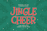 Jingle Cheer | Hand Drawn Festive, a Handwritten Font by gracetype_studio (Thumbnail 1 of 12)