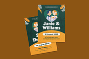Darling Wedding Invitation Template, an Invitation Template by iDoodle Studio (Thumbnail 4 of 4)