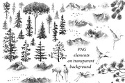 Serenity Landscape Ink Painting, a Decorative Illustration by Valentyna Smordova (Thumbnail 2 of 5)