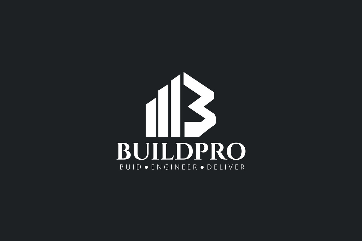 BuildPro Construction Logo Template, a Branding & Logo Template by SANB (Photo 2 of 3)