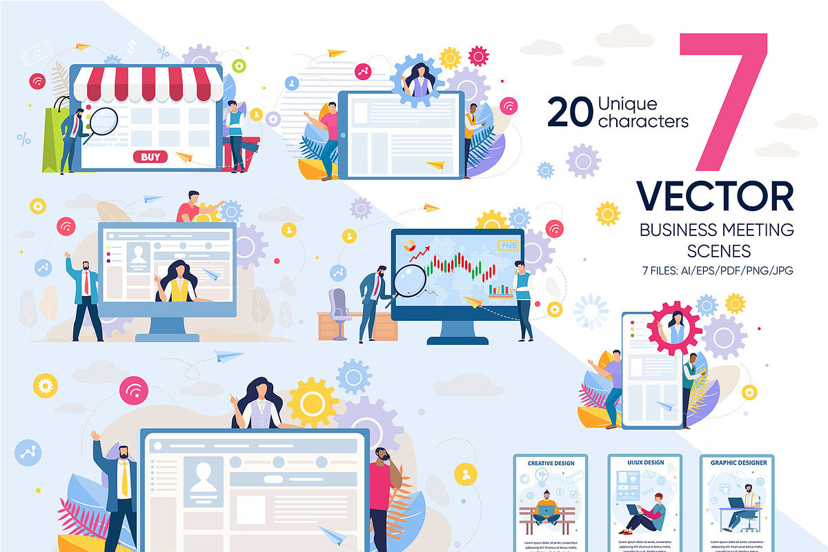 Business Meeting Vector Scenes, a Person Illustration by Tera Vector (Photo 1 of 2)