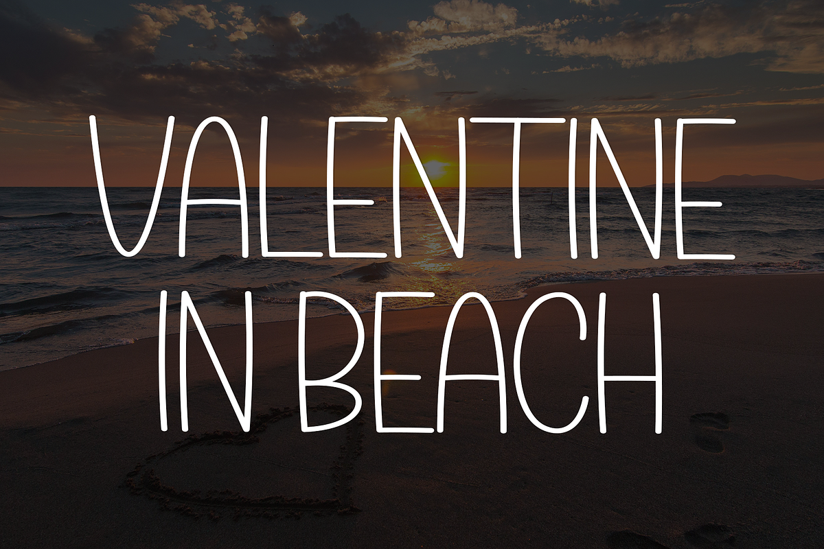 Valentine Paradise, a Sans Serif Font by InermediaSTUDIO (Photo 2 of 8)