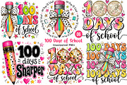 Preppy 100 Days of School PNG Bundle, a Transportation Illustration by SinaCreation (Thumbnail 1 of 7)