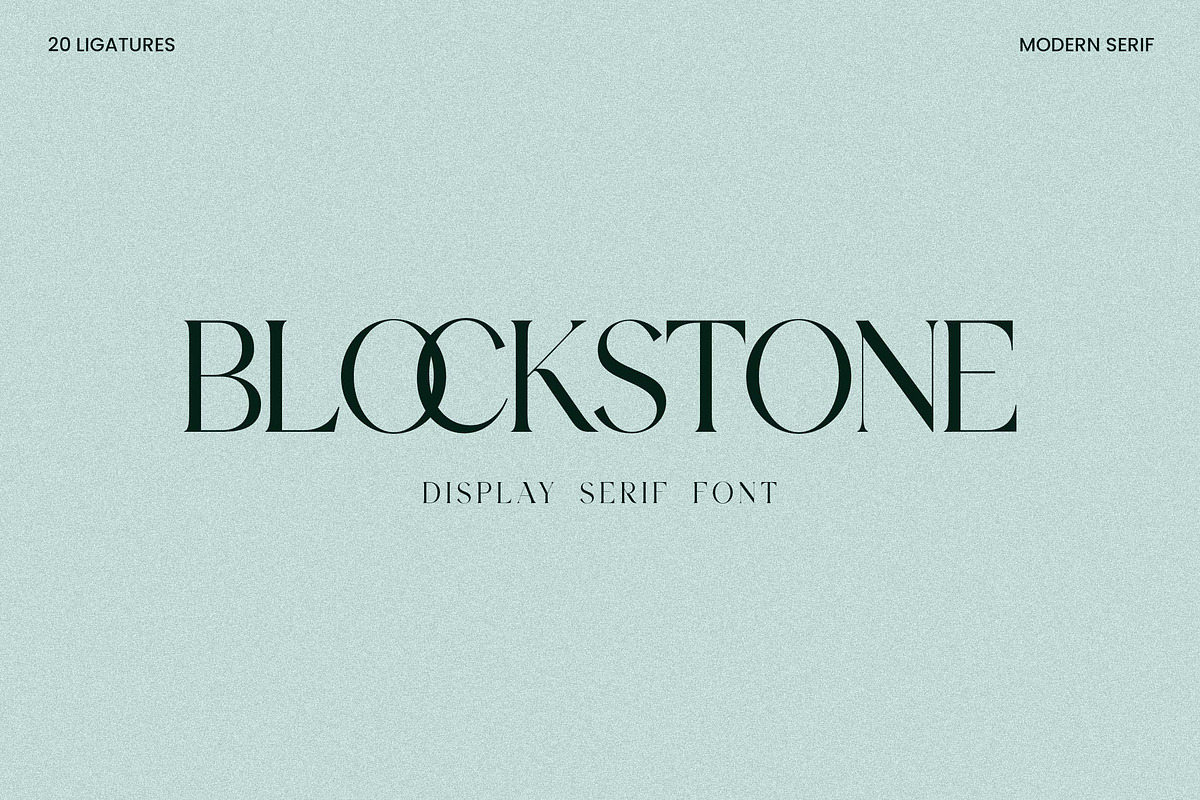 Blockstone Modern Display Serif Font, a Serif Font by UICreative (Photo 1 of 13)