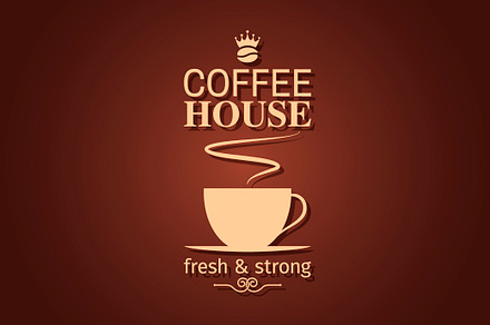 Coffee cup vintage design background