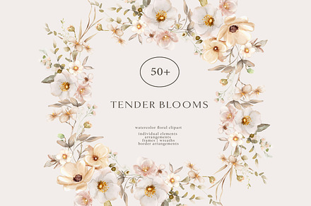 Watercolor Wedding Flowers Collectio, a Decorative Illustration by Patishop Art