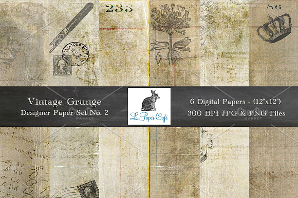 Vintage Grunge Background Papers #2 preview 4