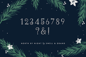 North By Night, A Christmas Font