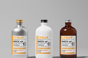 Syrup Bottle Mock-Up