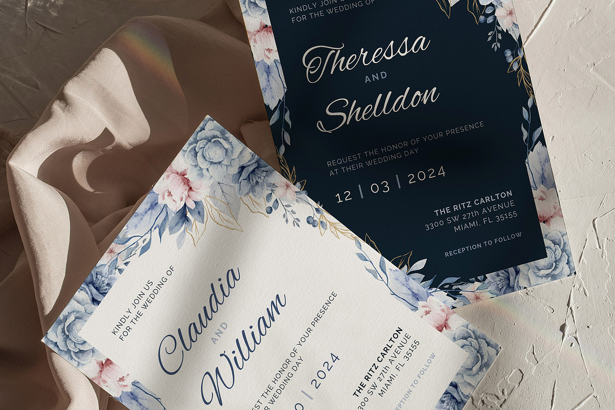Floral Invitation Canva Template, an Invitation Template by microstd (Photo 5 of 6)