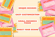 Retro-Chic Gift Voucher Templates, a Card Template by Hell Yeah Designs (Thumbnail 3 of 5)