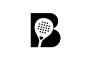 Letter B Padel Sport Logo, a Branding & Logo Template by Buqancreative (Thumbnail 1 of 2)