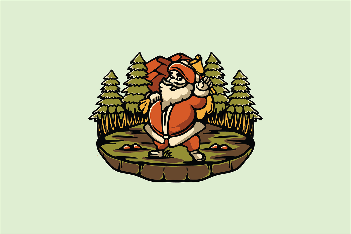 Santa Claus in the Forest, an Illustration by nomlimo.com (Photo 1 of 2)