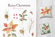 Retro Christmas, a Decorative Illustration by oKOLOstyle (Thumbnail 7 of 8)