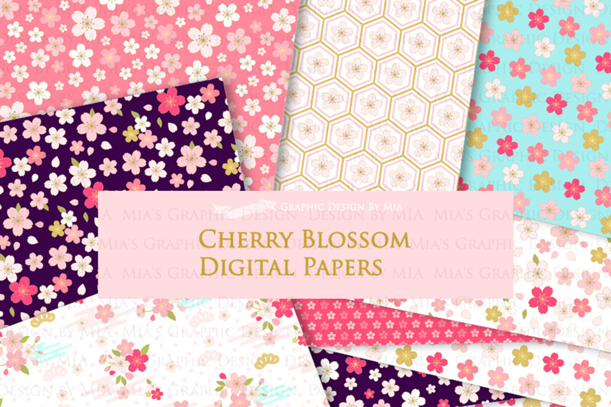 Cherry Blossom, Japanese Sakura, an Illustration by Mia's Graphic Design (Photo 9 of 9)