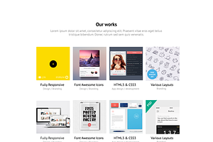 Tinyone Onepage Template PSD HTML