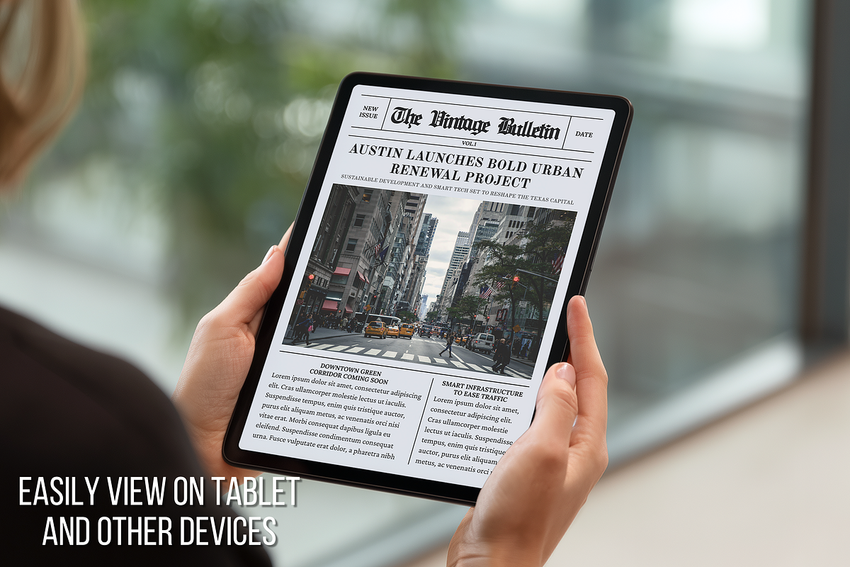 Front Page Newspaper Template, a Flyer Template by ZoloDesignHub (Photo 4 of 7)