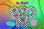 Boom - Postmodern 3D Font, an Object Graphic by Alina Sh (Thumbnail 1 of 8)