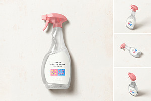 Spray Bottle Mockup