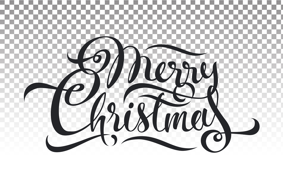 Merry Christmas Calligraphy, a Decorative Illustration by Margo Miller (Photo 17 of 24)