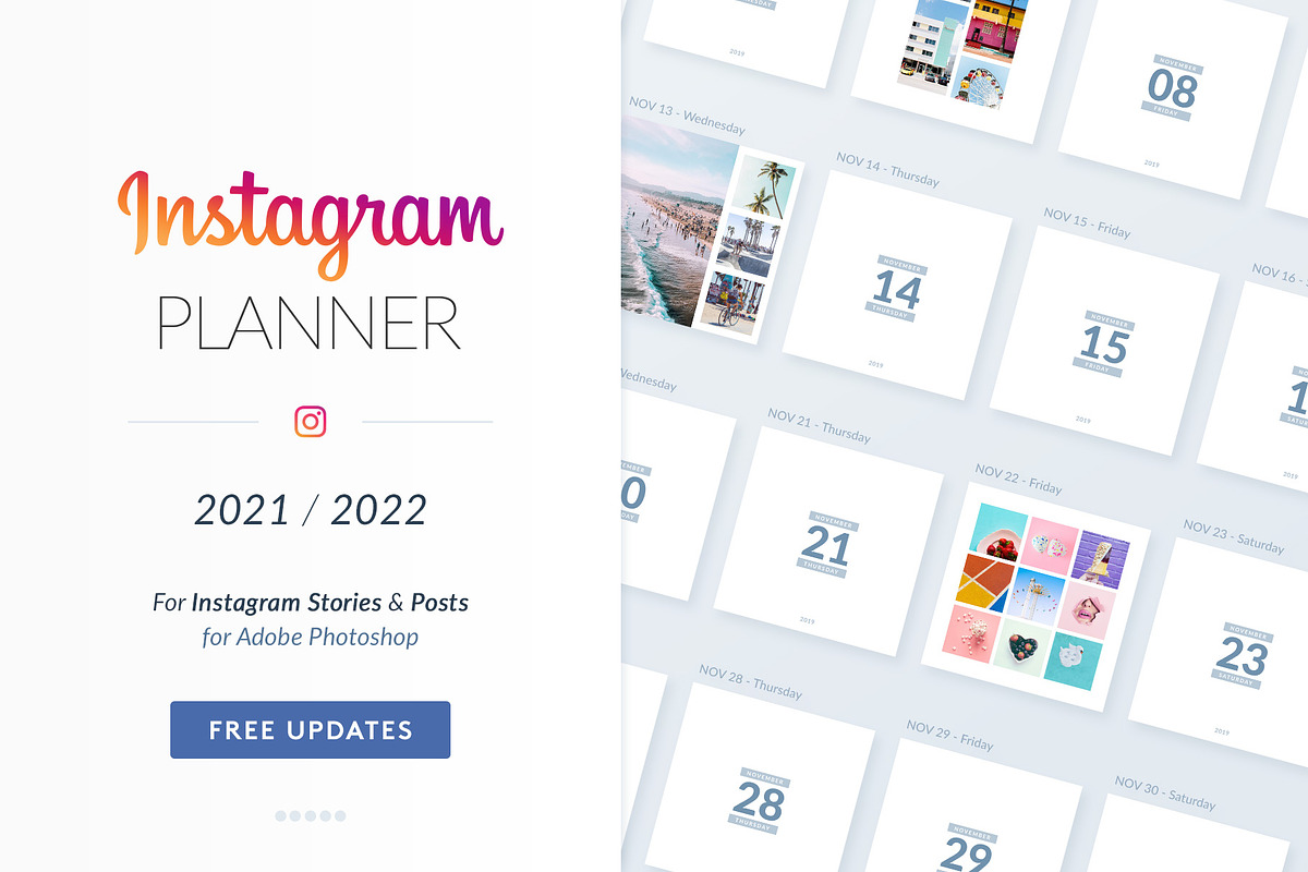 Instagram Planner 2022 | PS, a Social Media Template by Poego Social (Photo 1 of 3)