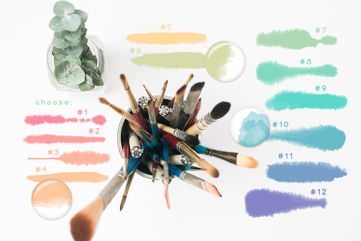 Fluffy Brushes for Illustrator, a Brush Add-On by Mazheika Store (Photo 2 of 8)