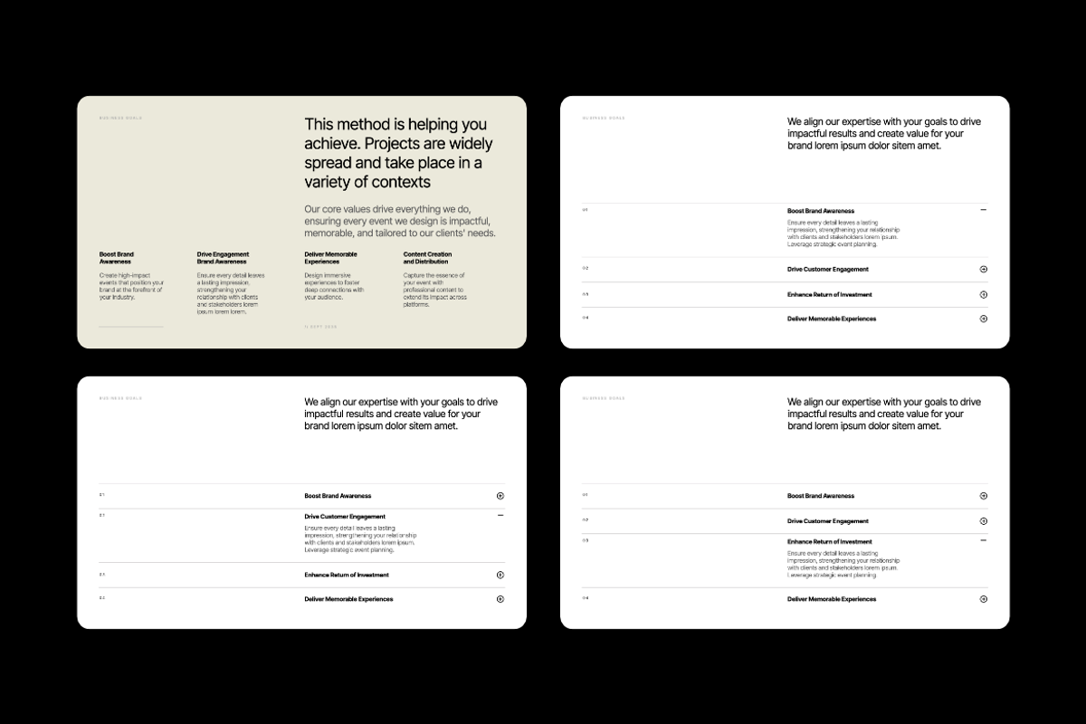 Alexandre Minimalist Portfolio GSL, a Presentation Template by Unich Design Bureau (Photo 4 of 9)