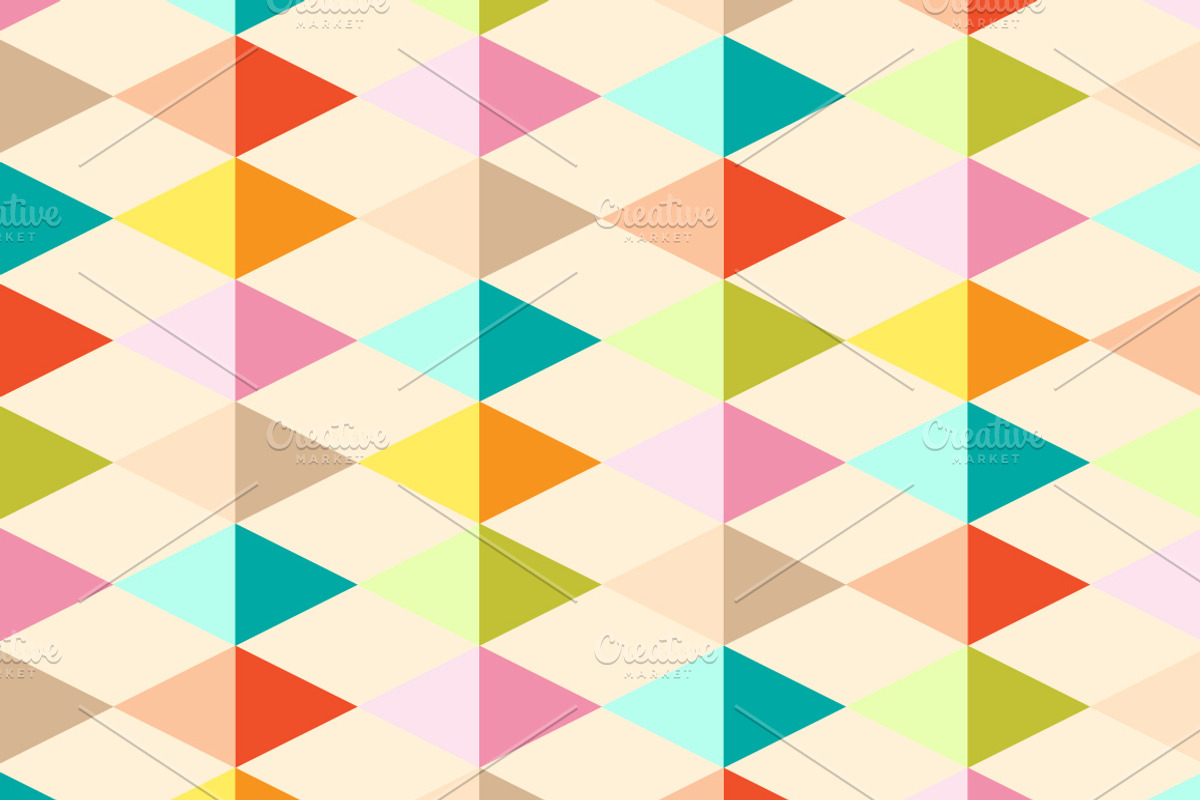 Set of colored geometric patterns preview 2