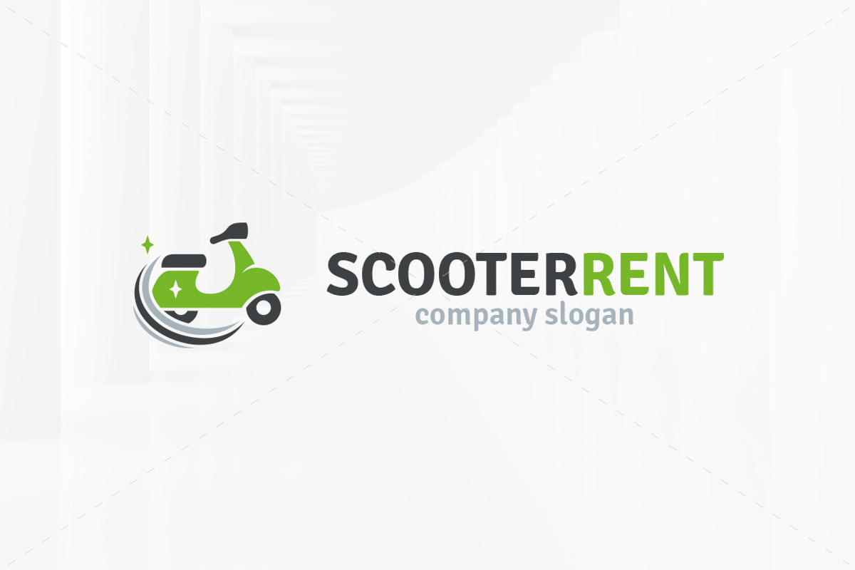 Scooter Rent Logo Template, a Branding & Logo Template by LOGOMAGINE