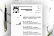 One Page Clean Resume / CV Template, a Resume Template by ResumeInventor (Thumbnail 1 of 5)