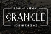 Crancle - Modern Typeface, a Sans Serif Font by Made by Cap (Thumbnail 1 of 5)