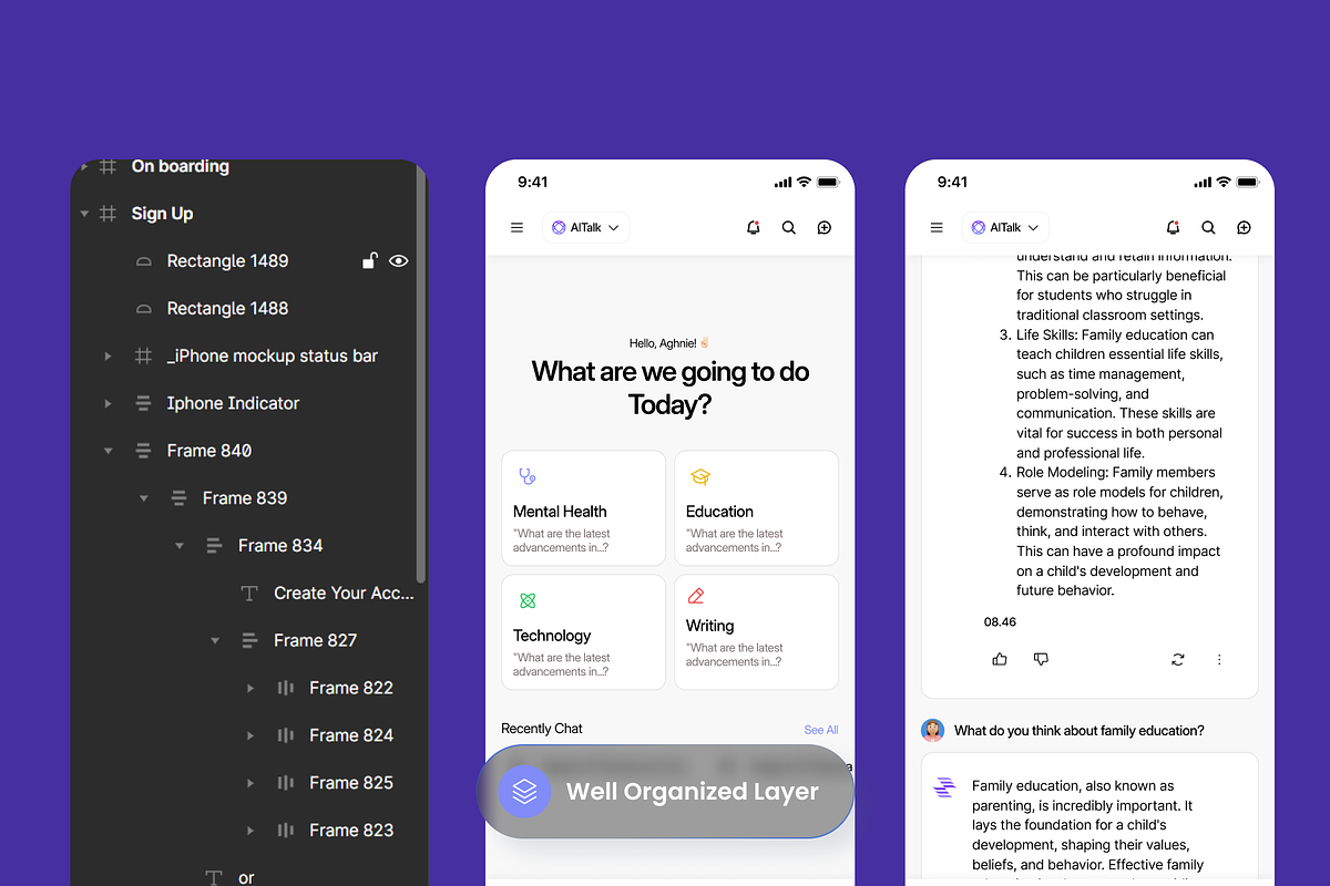 AITalk - Ai Chat Mobile App, an App Template by SLAB! Design (Photo 2 of 4)