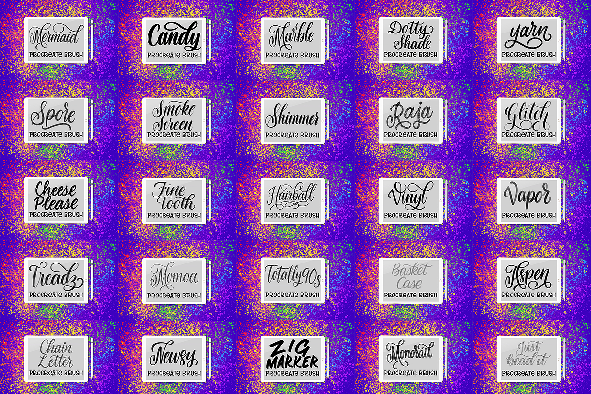 35 Procreate Brushes Mega Bundle, a Brush Add-On by Alexis Gentry (Photo 3 of 7)