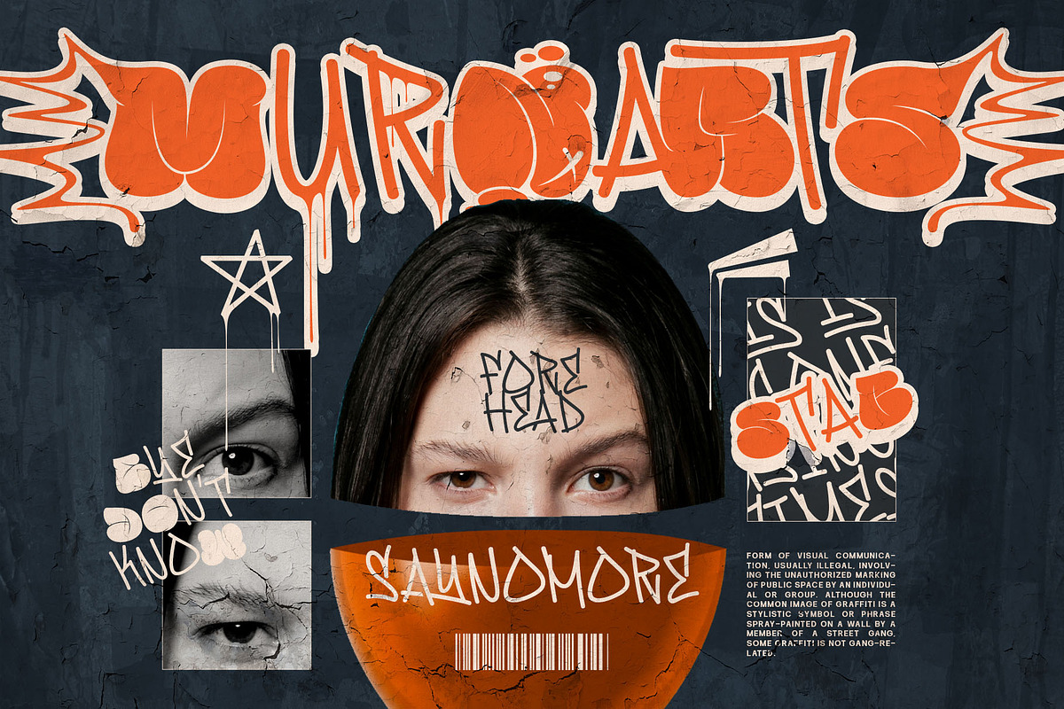Famous Bomber Graffiti Mix Font, a Handwritten Font by alit design (Photo 7 of 30)