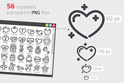 Valentine Line Icons Set, an Outline Icon by Voysla's Shop (Thumbnail 3 of 4)
