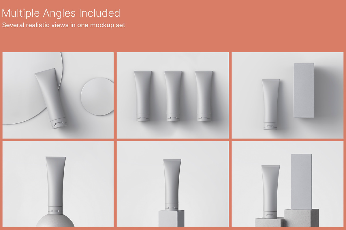 Cosmetic Tube Mockup, a Product Mockup by GraphicWave (Photo 2 of 9)