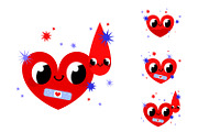 Blood Donation Heart Clipart, a Healthcare Illustration by the_myro (Thumbnail 1 of 6)