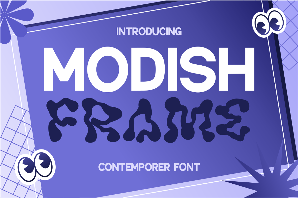 Modish Frame Contemporer Font, a Font by PutraCetol Studio (Photo 1 of 11)