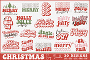 Groovy Christmas SVG Bundle 20 Desig, an Object Graphic by BeeCraftR (Thumbnail 1 of 15)