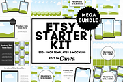 Etsy Shop Kit Mega Bundle, a Marketing Template by palmettosvg (Thumbnail 1 of 7)