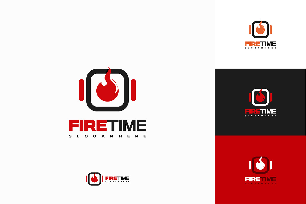 Set of Fire Watch Logo designs, a Branding & Logo Template by Lucky Creative (Photo 2 of 5)