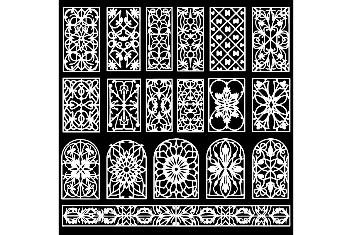 Ornamental Panel SVG Bundle, an Object Graphic by Creativeshirt (Photo 5 of 13)